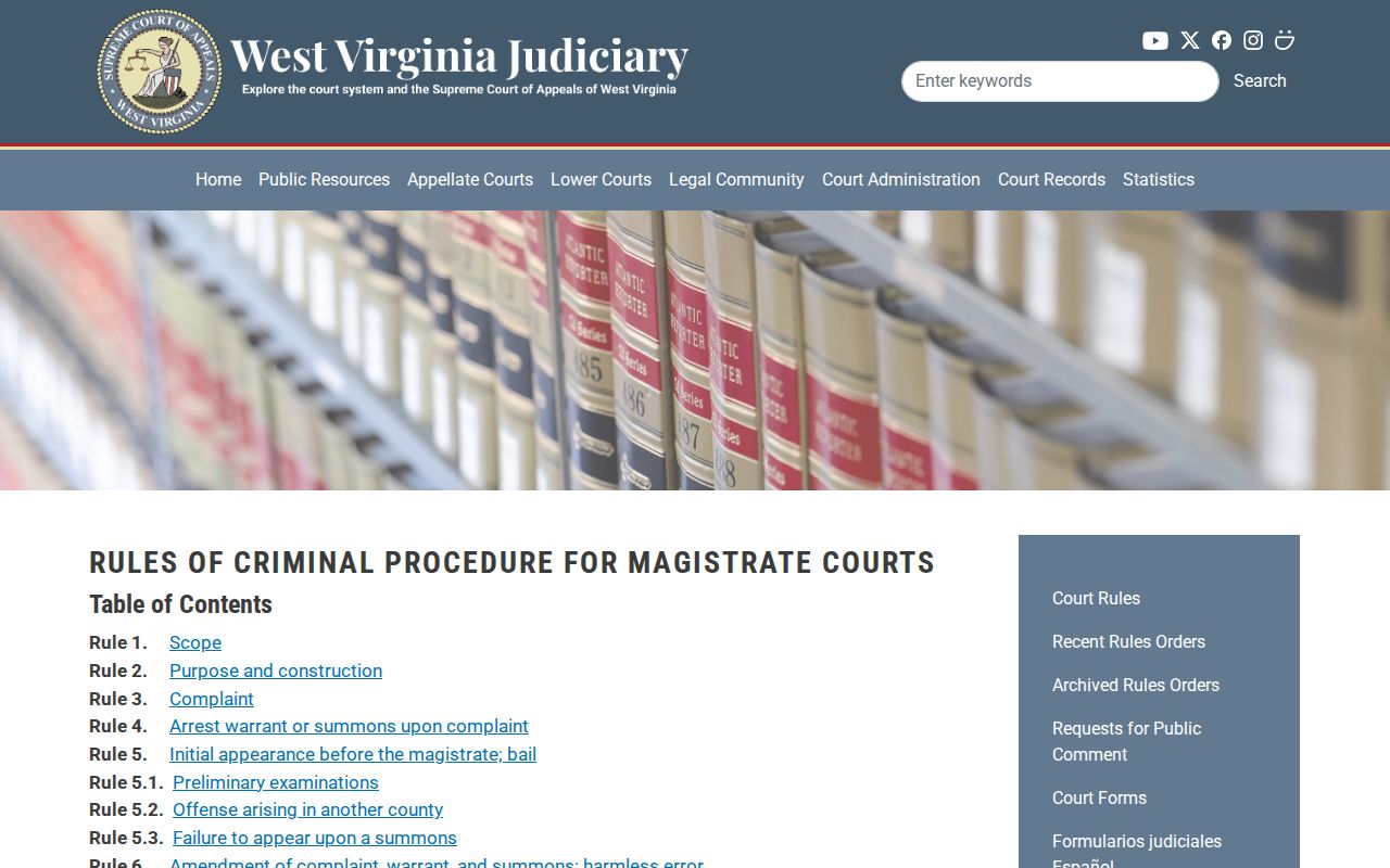 Braxton County court records Magistrate traffic citation rules