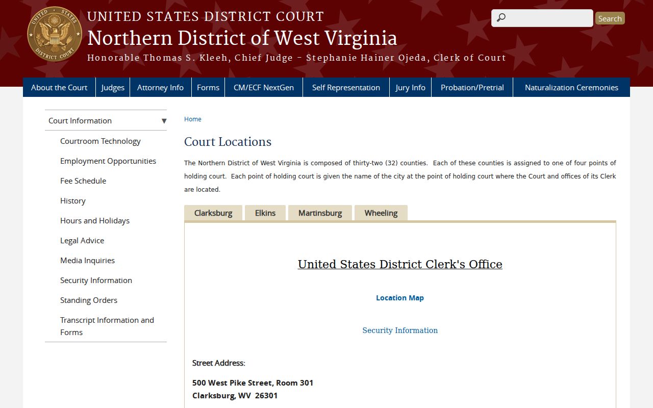 Braxton County traffic court records compared with federal court location