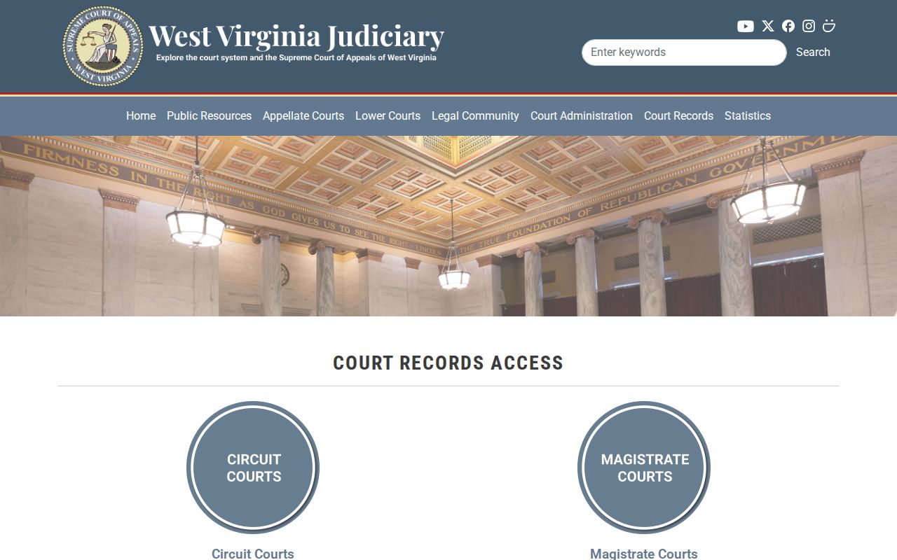 Braxton County court docket official access choices for Circuit and Magistrate Court